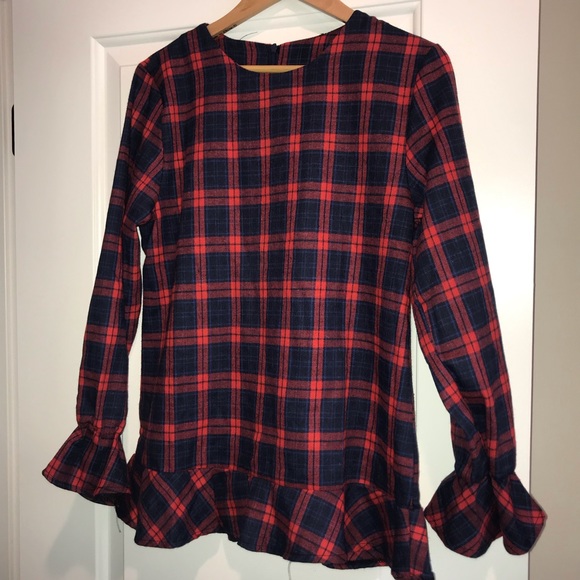 Tops - Plaid flannel small